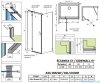 Radaway Torrenta KDJ kabina prysznicowa 85x90 lewa przejrzyste wspornik krzyżowy 133285-01-01L/1330090-01-01